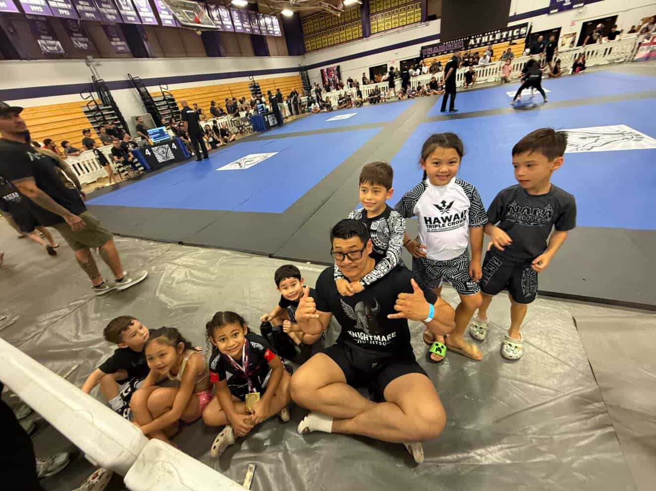 Kids Jiu-Jitsu class at Knightmare