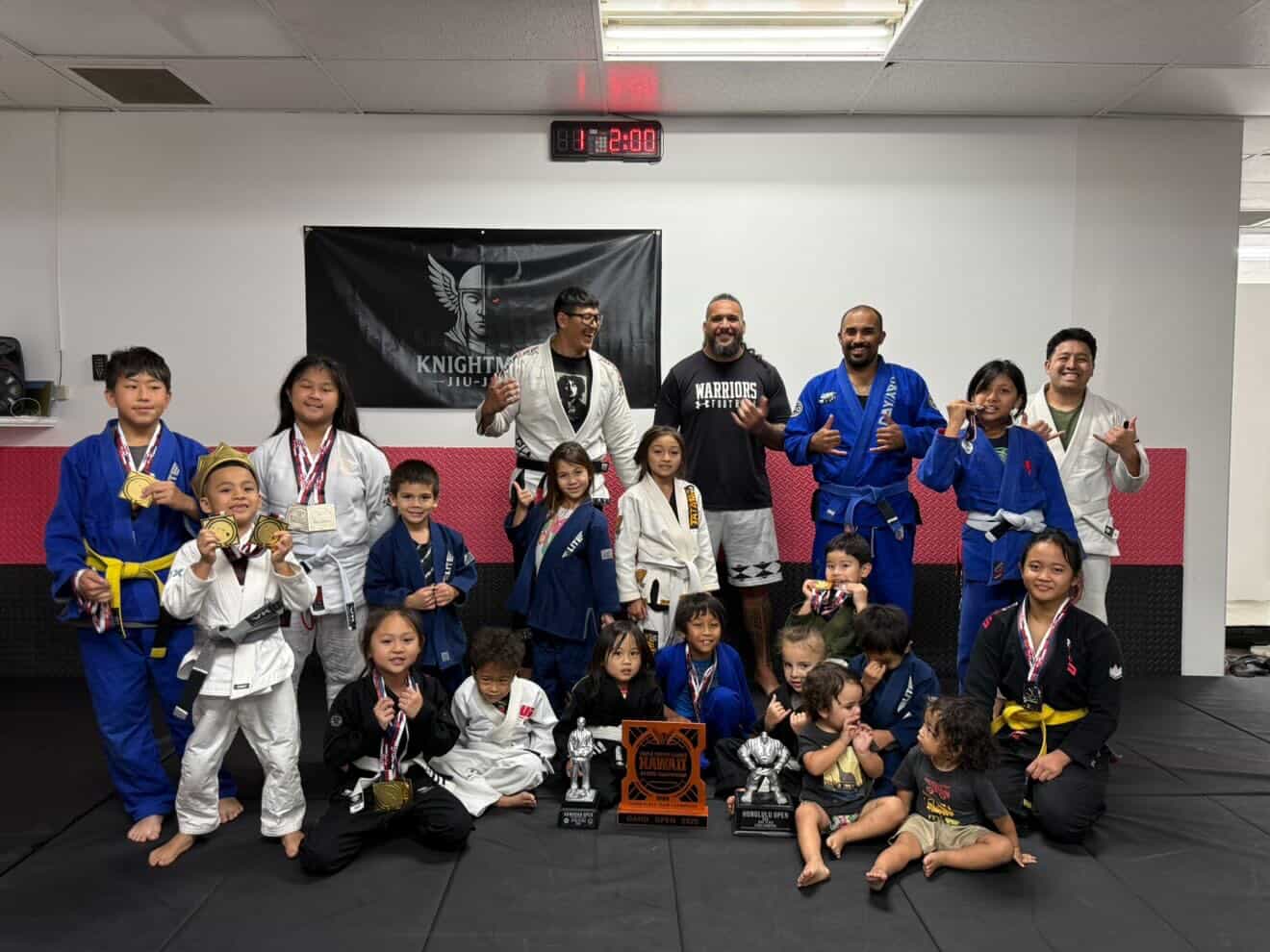 Adult Jiu-Jitsu training at Knightmare
